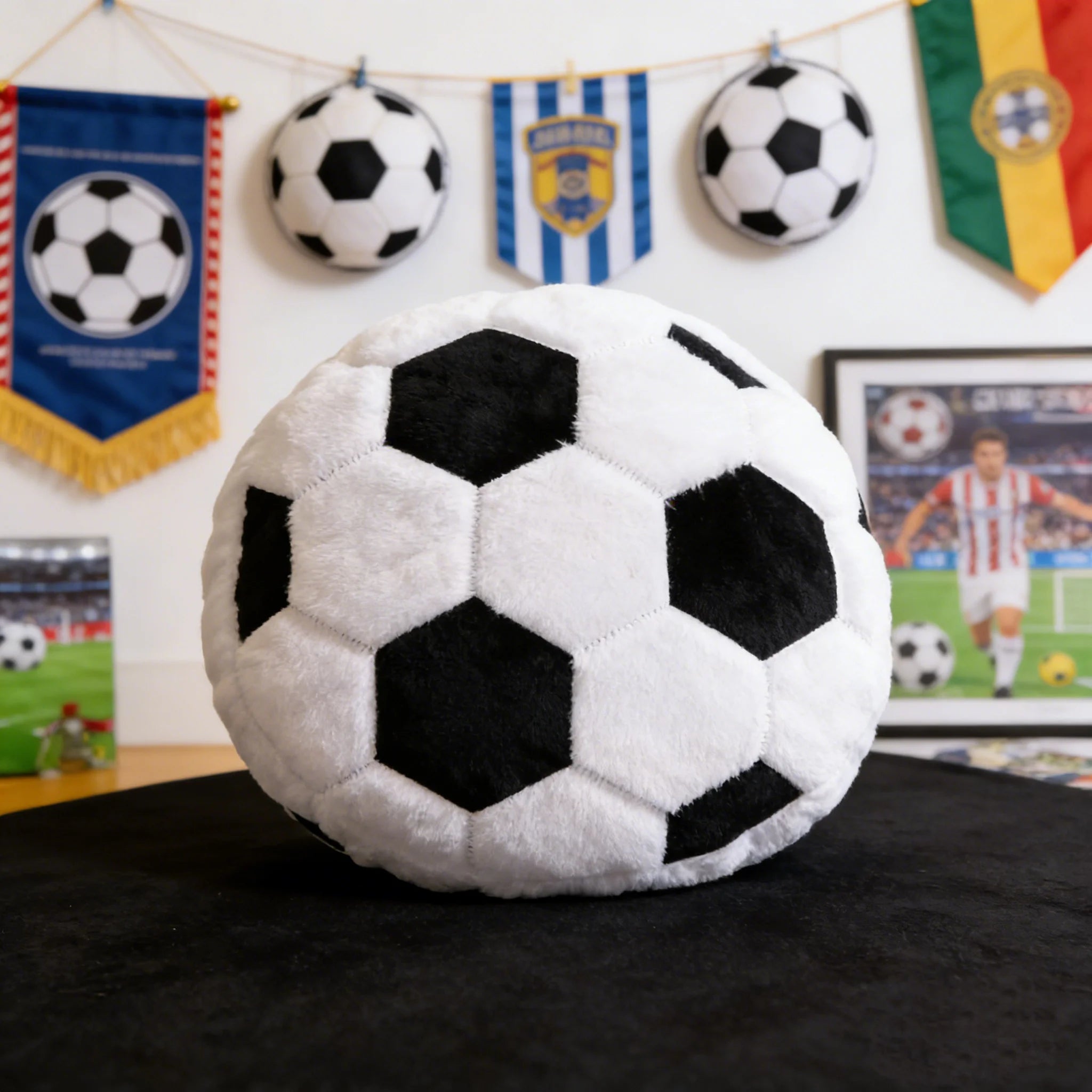 Ins Soft Plush Sports PillowS Cushion for Living Room Home Decor, Football/Basketball-shaped Seat Cushion/Back Cushion